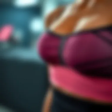 Innovative Fabric Technology Close-up of innovative fabric technology used in sports bras and panties.