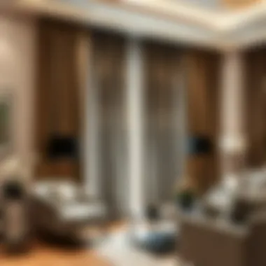 Luxurious Leopard Print Blackout Curtains Luxurious leopard print blackout curtains in a modern living room