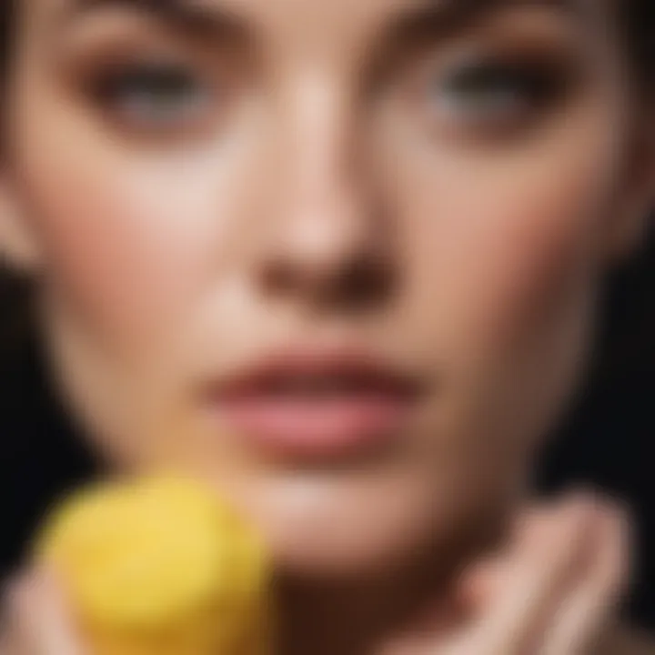 Application techniques showcasing sponge usage on skin