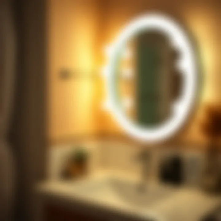 Optimal Lighting Setup for Makeup Mirrors A bathroom vanity with optimal lighting setup for makeup