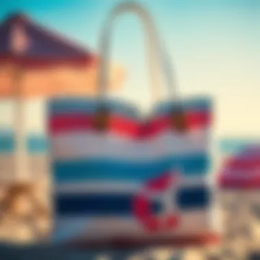Personalized beach bag with unique designs