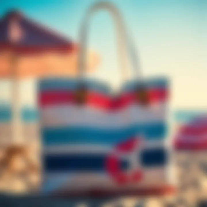Personalized beach bag with unique designs