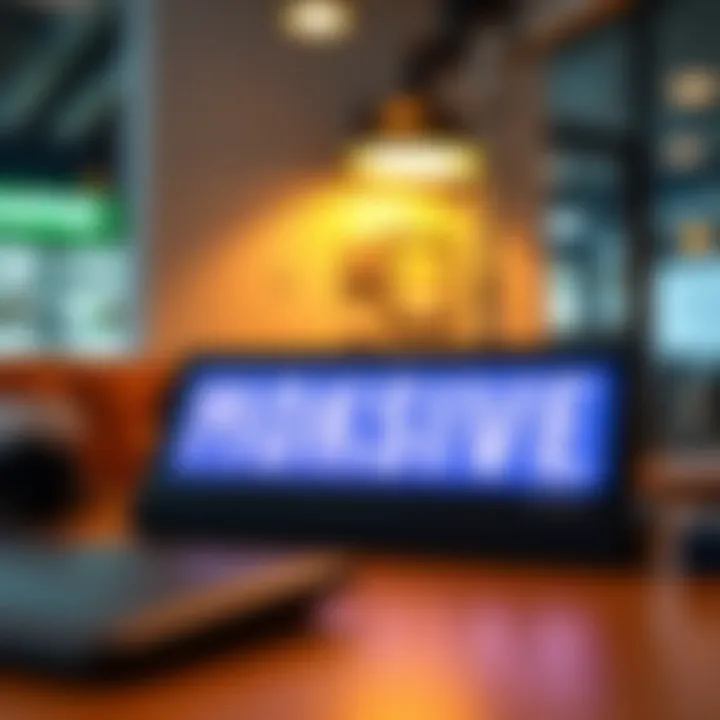 Personal Touch in Workspace Personalized desk sign showcasing individual values