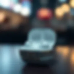 Elegant personalized earbud case showcasing intricate design