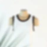 Stylish Ringer Tank Top A stylish ringer tank top displayed on a minimalist background