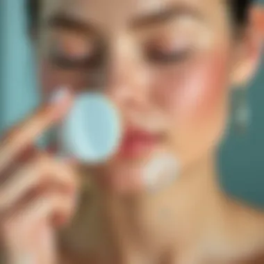 Illustration of skin layers being rejuvenated by exfoliation