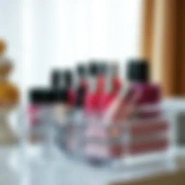 Stylish Nail Polish Organization Elegant stackable storage solution for nail polish