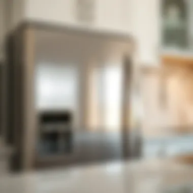 Elegant Appliance Upgrade with Stainless Steel Contact Paper Sleek stainless steel contact paper applied on a refrigerator surface