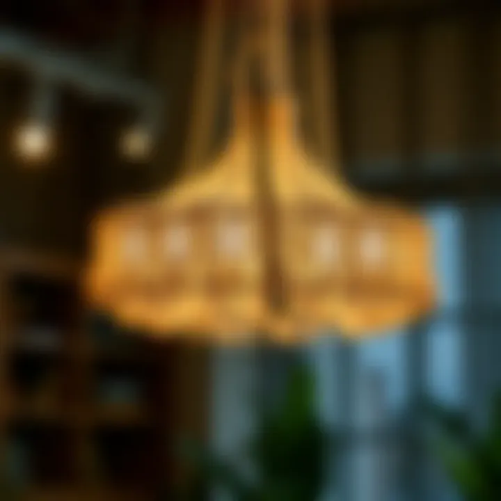 Sustainable materials used in modern chandelier design