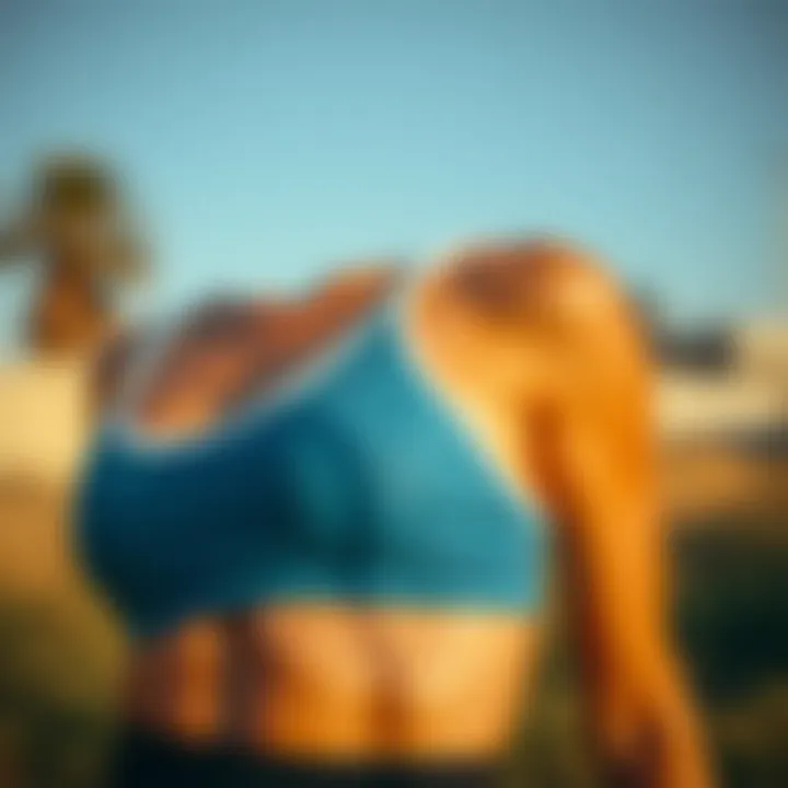 Sustainable Materials in Sportswear Sustainable materials used in the making of sports bras and panties.