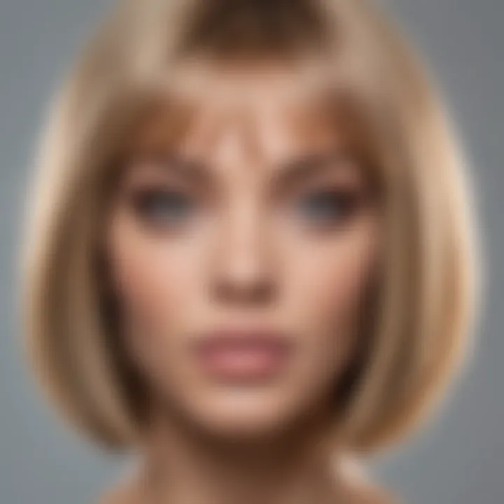 Care tips for maintaining synthetic fiber wigs illustrated with tools and products