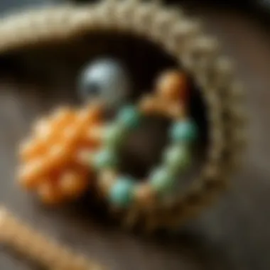 Sustainable Materials in Faux Jewelry Close-up of sustainable materials used in faux belly button rings