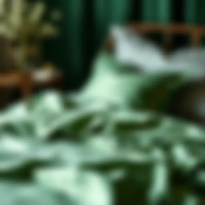 Maintaining Your Satin Duvet Cover Illustration of care instructions for satin duvet covers