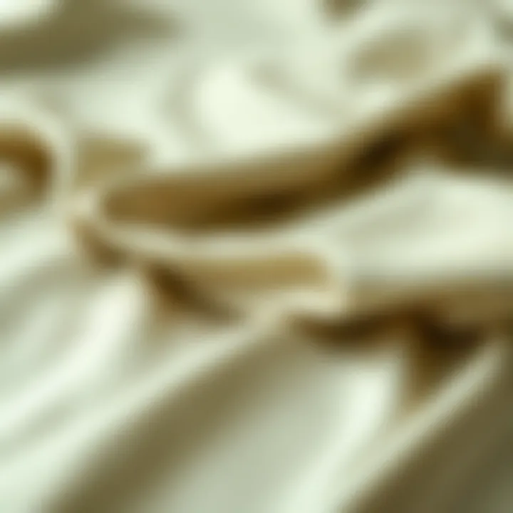 The Silky Touch of Satin Fabric Close-up view showcasing the smooth texture of satin fabric