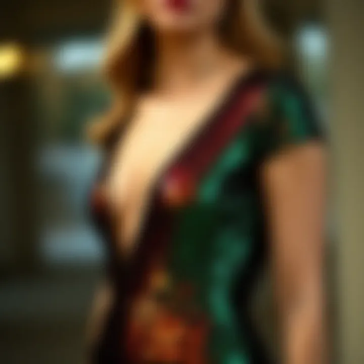 Sustainable Fabric Choices for Sequin Dresses An array of sustainable fabric options for sequin dresses, emphasizing eco-friendly fashion choices.