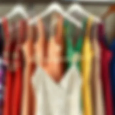 Diverse Palette of Sequin Cami Dresses Variety of sequin cami dresses displayed in different colors