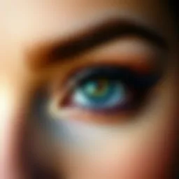 Close-up of outer corner eyelashes showcasing a dramatic effect