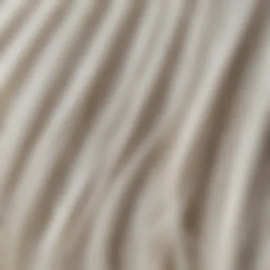 Close-up of high-quality material for clip-in white hair extensions