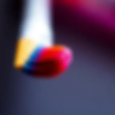 Fine Detail Nail Brush: Unlocking Creativity Close-up of a fine detail nail brush with vibrant colors