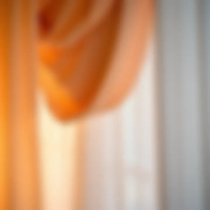 Luxurious Fabrics for Sheer Draping Close-up of luxurious fabric choices for draping
