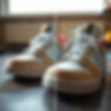 Transformative Power of Sneaker Repair Before and after sneaker restoration showcasing improved condition