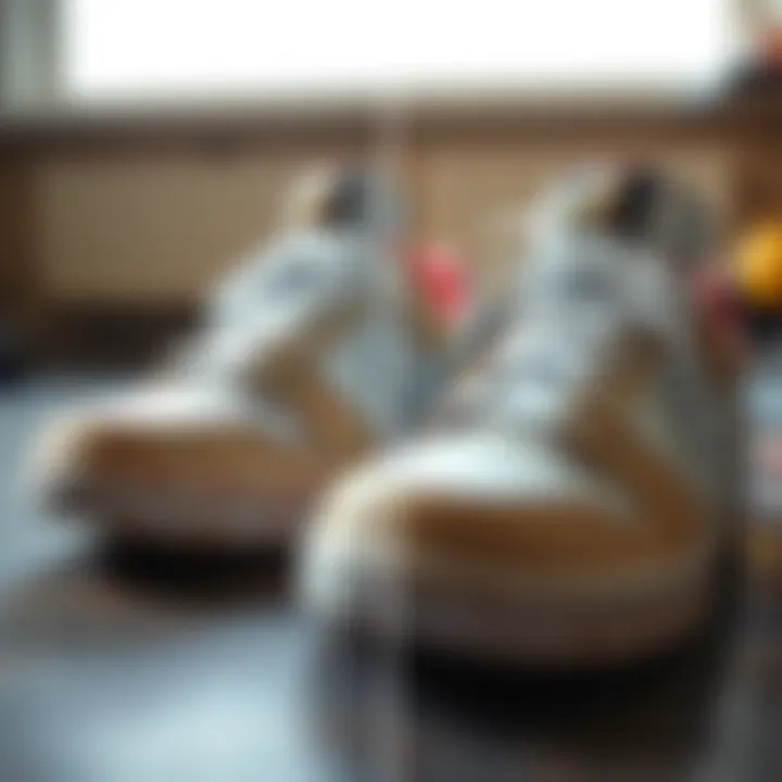 Transformative Power of Sneaker Repair Before and after sneaker restoration showcasing improved condition