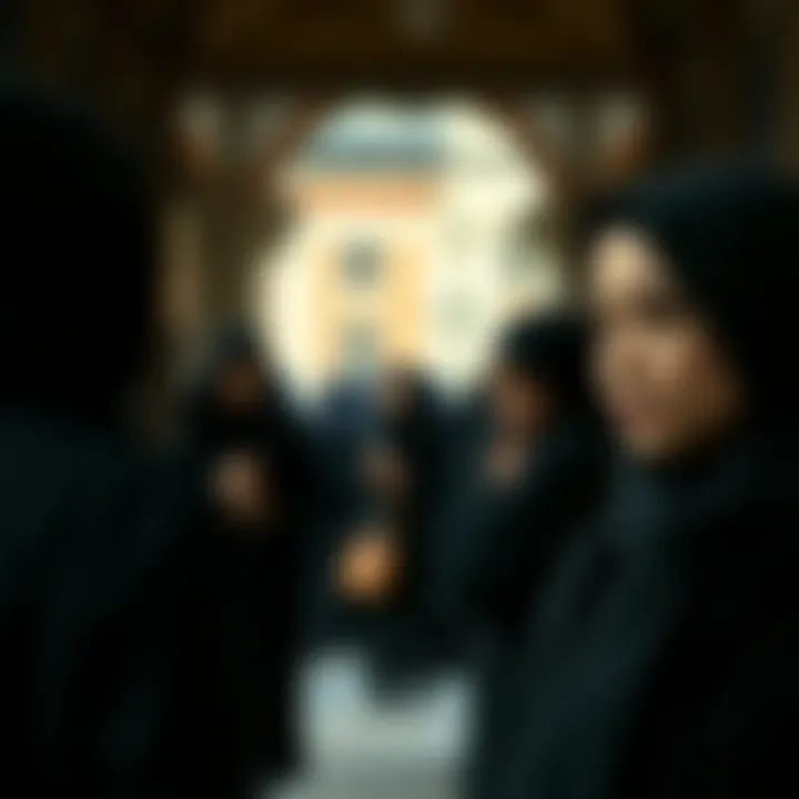 Cultural Significance: The Black Scarf Hijab Across Contexts Cultural representation of the black scarf hijab in various settings