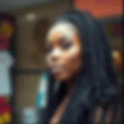 Stunning butterfly locs hairstyle showcasing length and texture