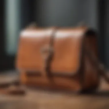Elegant Leather Shoulder Purse An elegant large shoulder purse made of premium leather.