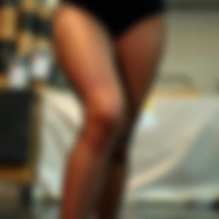 A visual representation of sustainable practices in the production of tights.