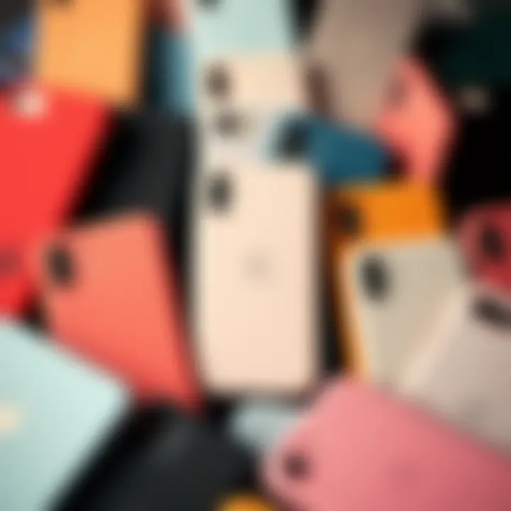 Diversity in Simplicity: Styles of Plain iPhone Cases An array of plain iPhone cases in various styles and colors