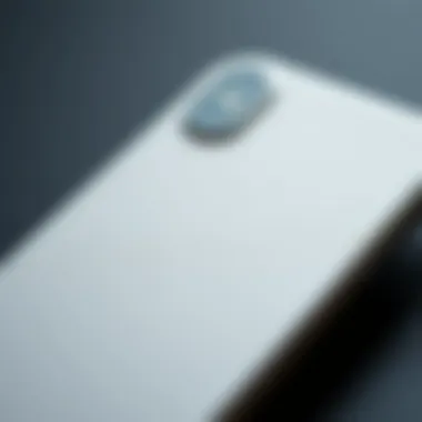 Material Matters: Textured Plain iPhone Case Close-up of a textured plain iPhone case highlighting material quality