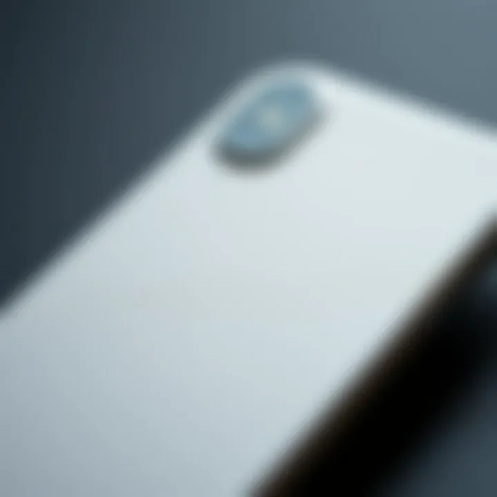 Material Matters: Textured Plain iPhone Case Close-up of a textured plain iPhone case highlighting material quality