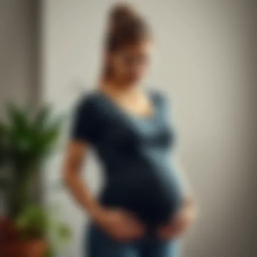 Stylish breastfeeding B shirt showcasing innovative design