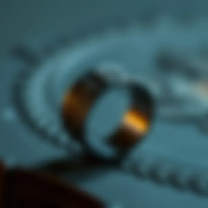 Craftsmanship of Gothic Wedding Bands A close-up of the craftsmanship of gothic wedding bands