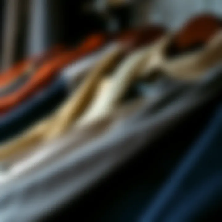 Fabric Selection: Exploring Blazer Textures A range of fabric swatches for preppy blazers