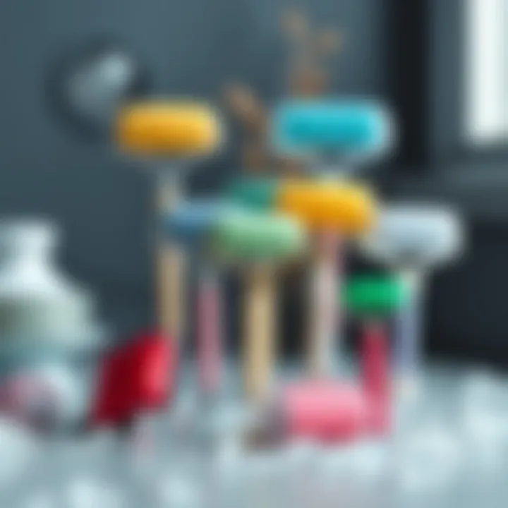 Different types of ice rollers displayed elegantly