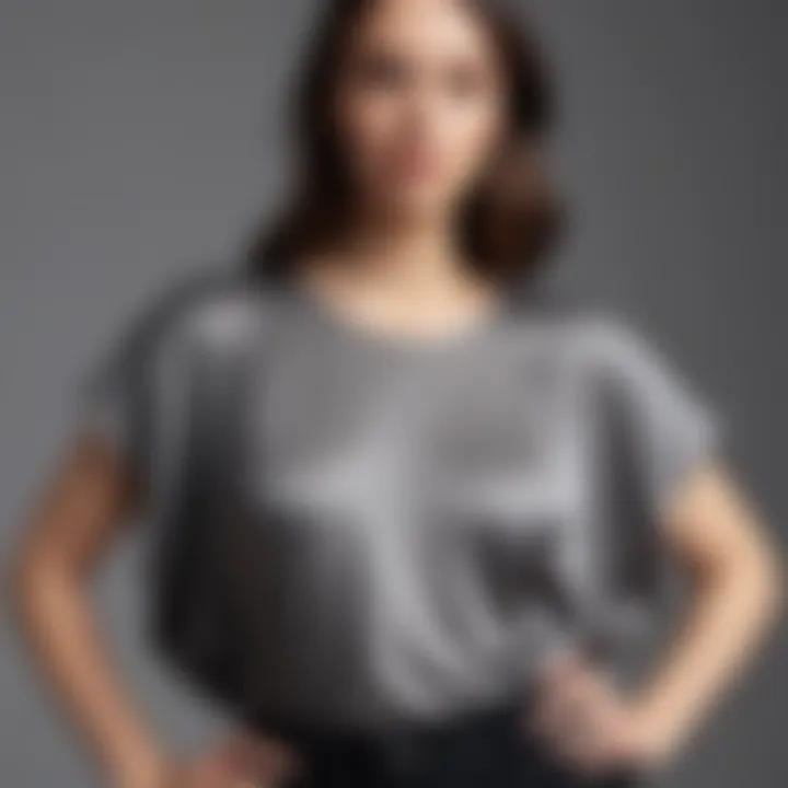Diverse body types wearing the batwing top in a fashion setting