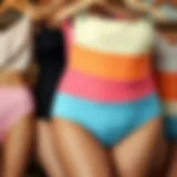 Diverse High Waist Thong Shapers Elegant display of high waist thong shapers in various colors