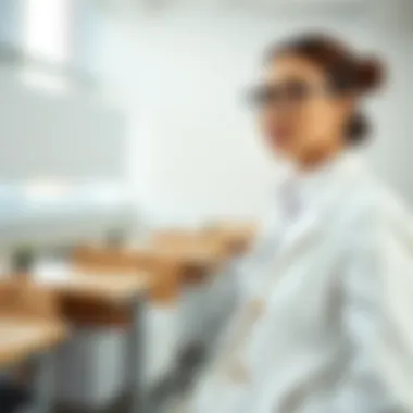 Elegant white teacher attire showcasing professionalism