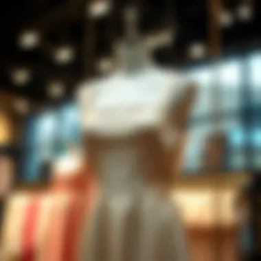 Elegant square neck tank dress displayed on a mannequin