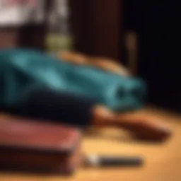 Elegant boar bristle hair brush with a sleek design