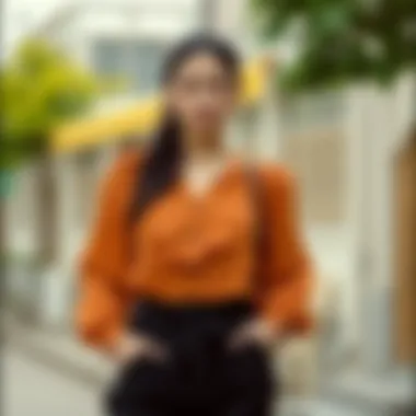 Sustainable Fashion and Elastic Waist Blouses An eco-friendly label emphasizing sustainable fashion principles related to the elastic waist blouse.