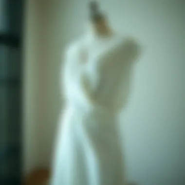 Draped Elegance: The Timeless Appeal Elegant white summer dress draped gracefully on a mannequin