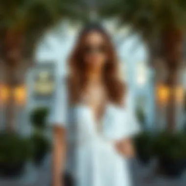 Accessorizing for Excellence: Complete the Look Stylish accessories paired with a white summer dress