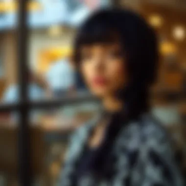 Social media influencer showcasing a stunning wig look