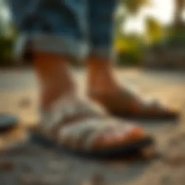 Eco-friendly sandals made from sustainable materials