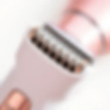 Precision Engineering of Trimmer Blades Close-up of the trimmer blades and ergonomic design
