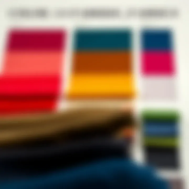 Understanding Color and Fabric Choices Color palette showcasing various fabric swatches