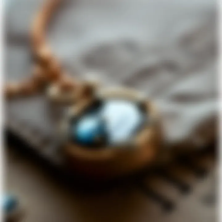 Craftsmanship details of a bespoke urn necklace